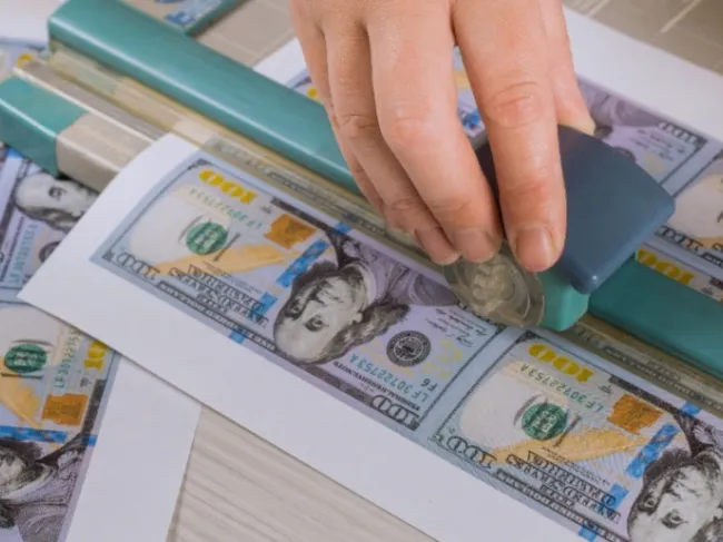 counterfeit bills being made